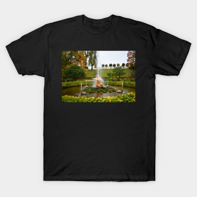 Imperial Peterhof Fountains Russia T-Shirt by Anastasia-03